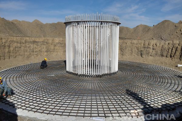 华能开鲁建华项目2.5MW重力基础锚栓